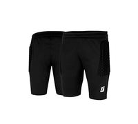 Reusch Boy's Contest II Advance Junior - Pantalón Corto de Portero de fútbol Acolchado para niños, Color Negro y Plateado, 134, Negro/Plata, 134 cm