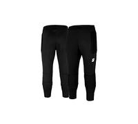 Reusch Concurso 3/4 Corto Avance Pantalones de Portero de fútbol para Adultos Acolchados, Negro/Plata, 46 para Hombre