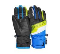 Reusch Dario R-Tex XT Junior - Manopla Unisex con Cierre de Velcro, Color Negro y Azul Brillante