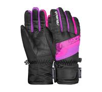 Reusch Dario R-Tex XT Junior - Manoplas Unisex con Cierre de Velcro, Color Negro y Rosa