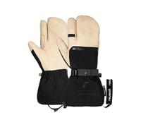 Reusch Duality R-Wool Lobster - Guantes de esquí Unisex con 3 Dedos, cálidos, Resistentes al Viento y Resistentes al Agua, Guantes de Invierno con Lana, Aislamiento R-Loft y Correa de muñeca para