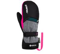 Reusch - Guantes de esquí niños - Reusch Flash Gore-Tex Junior Mitten Black Black Melange Pink Glow - Talla Infantil 5.5 - Negro Negro 5.5