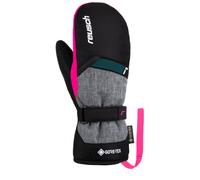 Reusch - Guantes de esquí niños - Reusch Flash Gore-Tex Junior Mitten Black Black Melange Pink Glow - Talla Infantil 6 - Negro Negro 6