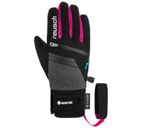 Reusch - Guantes de esquí niños - Reusch Travis GORE-TEX Junior Black/Black Melang/Pink Glo - Talla Infantil 4.5 - Negro Negro 4.5