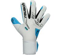 Reusch - Guantes de portero Attrakt Freegel Aqua, Unisex, White-Black-Aqua blue, 7,5