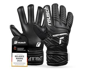 Reusch Guantes de Portero Unisex Attrakt Solid Junior, 8, Color Negro
