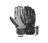 Reusch Marco Nero Guantes de esquí Unisex - Guantes de Invierno Impermeables y Resistentes al Viento con Piel de Cabra, Acolchado en los Tobillos y los Dedos, cálidos, Transpirables, Resistentes