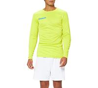 Reusch Match - Camiseta de Manga Larga Acolchada para Hombre, Hombre, Color Verde Lima, tamaño Large