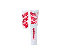 Reusch Shinguard Attrakt Supreme - Espinilleras Acolchadas para Hombre y Mujer, para Adultos, Color Rojo y Blanco, XXS
