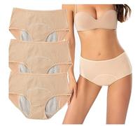 REUset - Bragas de incontinencia urinaria para mujer, 3 piezas, con zona absorbente, antifugas, protección orinaria para mujer, H,4XL