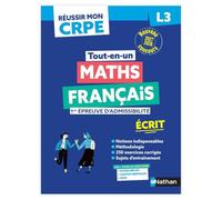 Réussir mon CRPE Maths Français 1e épreuve d'admissibilité L3 écrit 2027