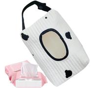 Reutilizable Design Wipes Pouch, Baby Wipes Storage Bag, Portable Wipe Conteneder, Decorative Wet Wipe Pouches 20 x 12 x 8 cm for Babies Cleaning Needs, Interior, Outdoor, Travel, Khaki, Red, Black