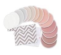 Reutilizable Enfermería Almohadillas Por Amamantar - 4 Capas Bambú Orgánico Enfermería Almohadillas - Almohadillas Para Lactancia - Bambú Natural Lavable Protectores Mamarios (Lovelle, M 10cm)