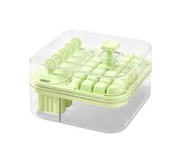 Reutilizable Ice Block Tray - Lidded Freezer Mold Press | Large Square Chilling Cubes Kitchen Tool, Stackable Silicone Container Organizer System For Whiskey Bourbon Cocktail Preparation With