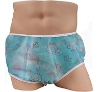 Reutilizable, lavable, impermeable incontinente, pañal encubrimiento para pacientes, ancianos, adultos hombres y mujeres, 2 paquetes (2 azules, M)