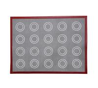 Reutilizable Macaron Baking Mat - Nonstick silicona Cookie Liner, estampado Pastry Sheet | Heat Safe Oven Tray Solution, Food Grade Double Sided Design with Circle Markings for Cream Puff Postre Pr