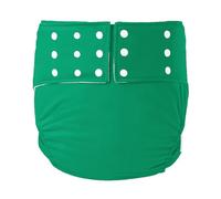 Reutilizable Pañal de Tela para Cuidado de Incontinencia Adjuatable Lavable para Adultos Los Pañales de Algodón Transpirables(Green,Large)