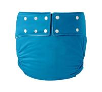 Reutilizable Pañales de Incontinencia para Adultos,Pañal de Tela para Cuidado de Incontinencia Adjuatable Lavable Pantalones de Incontinencia(Dark blue,Large)