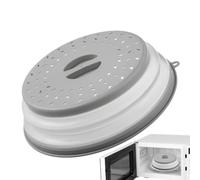 reutilizable para disco, protector de placa de microondas, tapa con | Protector de alimentos de silicona seguro, dispositivo versátil con construcción compacta, herramienta de contador para