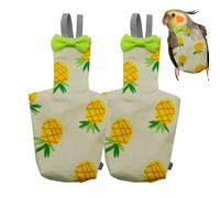 Reutilizable Parrot Diaper - Small Bird Clothes Washable Nappy Suit, Breathable Leak-Proof Soft Outfit for Pet Aviary Training | Lightweight Adjustable Accessory for Parakeet Cockatiel Macaw Pigeon T