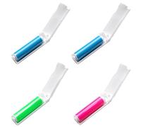Reutilizable Rodillo quitapelusas，Quita pelos Mascota de tamaño de viaje bolso，Lavable Rodillo quitapelos Mascotas para el pelo de perro, pelo de gato y pelusa, 4 piezas
