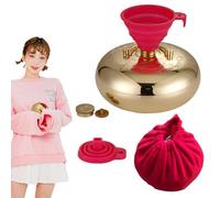 Reutilizable Water Bed Chyer, calentador de mano con embudo | Cómodo calentador de pie de mano con tapa esponjosa, bolsa de dolor de agua caliente Bolsa para hombres mujeres, paquete de c