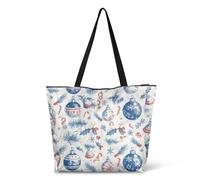 Reutilizables Bolsos De Hombro Bolas De Árbol Bolsas De La Compra Durable Bolso De Mano Para Compras, Enfermería, Viajes, 40X50X15Cm