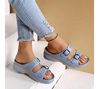 Reuvv Sandalias para caminar de verano para mujer, de piel sintética, transpirables, adecuadas para ir a la playa, uso diario