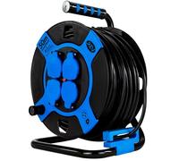 REV 0010118812 base múltiple 50 m 4 salidas AC Exterior Negro, Azul - Bases múltiples (50 m, 4 salidas AC, Exterior, 1,5 mm², Negro, Azul, 230 V)