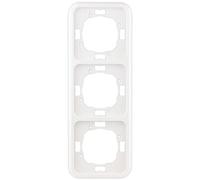 REV 0216830104 Vario Triple Socket, Frame Light Switch, etc, Blanco, 3-fach