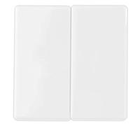 REV 0236450106 Quadro Cover Series Interruptor de Doble Disparo, Blanco, Serien, Wechsel