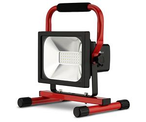 REV 2706322000 - Foco LED con batería, 20 W, 1400 lm, IP54, color rojo
