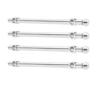 Rev-A-Shelf 14"" Pull Out Valet Rod, Extendable Sliding Clothes Storage Hanging Rack with Mounting Hardware, Chrome, CVR-14-CR 4 Pack