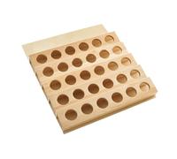 Rev-A-Shelf 16"""" K-Cup Coffee or Tea Pod Organizer Pull Out Kitchen Draw Utensil Storage Organizer Maple Wooden Insert for 30 Pods 4CDI-1