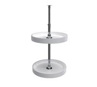 Rev-A-Shelf - 6072-16-11-52 - 16 in. White Polymer 2-Shelf Full Circle
