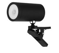 REV Aplique de pared LED - Lámpara de pared con batería y sensor de movimiento, 180 lm, inalámbrica, intensidad ajustable, giratoria de 360°. Lámpara auxiliar - Camping, garaje y bodega, IP54, negro