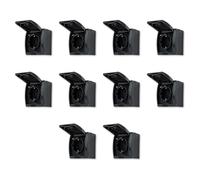 REV AquaForm - 10 enchufes SPARSET para ambientes húmedos, IP44 unipolar, montaje en superficie, antracita