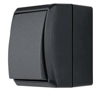 REV AquaForm - Interruptor de desconexión para ambientes húmedos (IP44, superficie superficial), color antracita