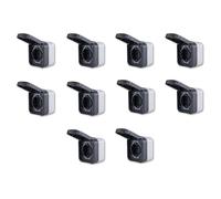 REV AquaStorm - Juego de 10 enchufes (230 V, 16 A, IP55, doble polo, 230 V, 16 A), color antracita