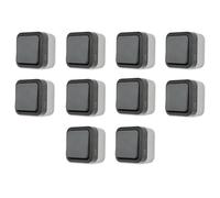 REV AquaStorm Sparset - 10 interruptores de luz para ambientes húmedos IP55, 230 V, 10 A, color antracita