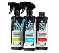 Rev Auto - Kit completo de cuidado de vinilo | 3 piezas (kit de limpieza de coche envuelto) | Kit de lavado de coche | Kit de lavado de coche | Kit de coche incluye detalle de envoltura, champú y