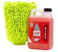 Rev Auto- Kit de lavado de vinilo para autos - Kit de lavado de 2 elementos para autos envueltos/Incluye champú para envolver de 64 oz y guante para lavar autos | Kit de lavado y limpiador para envolv
