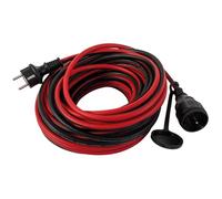 REV - Everflourish 17250614 REV 0017250614 - Cable alargador eléctrico (16 A, 25 m), color rojo y negro