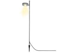 REV Iluminación de jardín - Lámpara de sendero exterior, 500 lm, 6 W, color | Giratorio, carcasa IP65 de aluminio, cable de 1,5 m