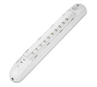 REV - Iluminación LED para armario (inalámbrica, 26 cm, con detector de movimiento y sensor crepuscular, 1 W, 70 lm, luz diurna, barra de luz regulable, color blanco