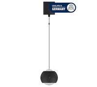 REV Lámpara colgante con batería, 120 lm, regulable en 3 niveles, altura regulable mediante tirón (20-155 cm) - Lámpara colgante para salón, ideal como lámpara de noche sin electricidad, color negro