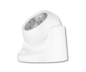 Rev Lámpara de batería - se Puede Utilizar como lámpara de Pared o Techo, IP44, lámpara Exterior con Detector de Movimiento y sin conexión de alimentación, 1 W, 100 LM, 5000 K, Color Blanco