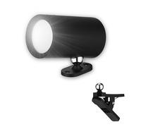 REV Lámpara de pared LED para interiores, iluminación de pared con batería, 180 lm, regulable, giratoria 360°, lámpara de lectura inalámbrica, ideal para pasillo, dormitorio y salón, color negro