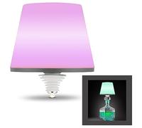 REV Lamparrusco - Lámpara de mesa inalámbrica, 130 lm, 2 W, batería de 4000 mAh, luz de botella RGB, lámpara de noche regulable, IP54