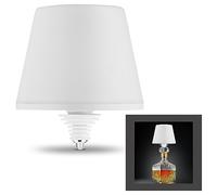 REV Lamparrusco - Lámpara de mesa inalámbrica con batería, 130 lm, 2 W, 4000 mAh, luz de botella regulable en blanco cálido y protección IP54 a prueba de salpicaduras, lámpara de mesa táctil para